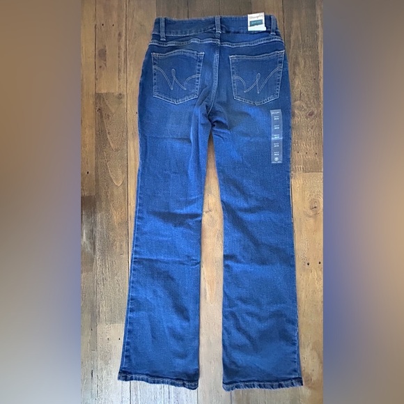 WRANGLER Women’s Boot Cut Jeans Western Mid Rise Stretch Blue Wash 28X32 - Picture 13 of 17
